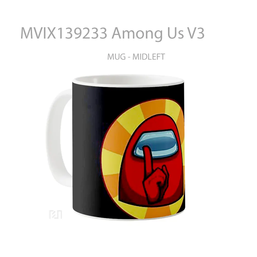 Mug Among Us V3 Gelas Keramik Unik - All-side / Desain