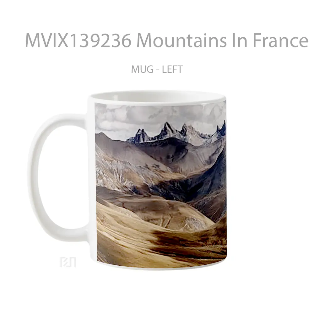 Mug Mountains In France Gelas Pemandangan Alam - All-side / Desain
