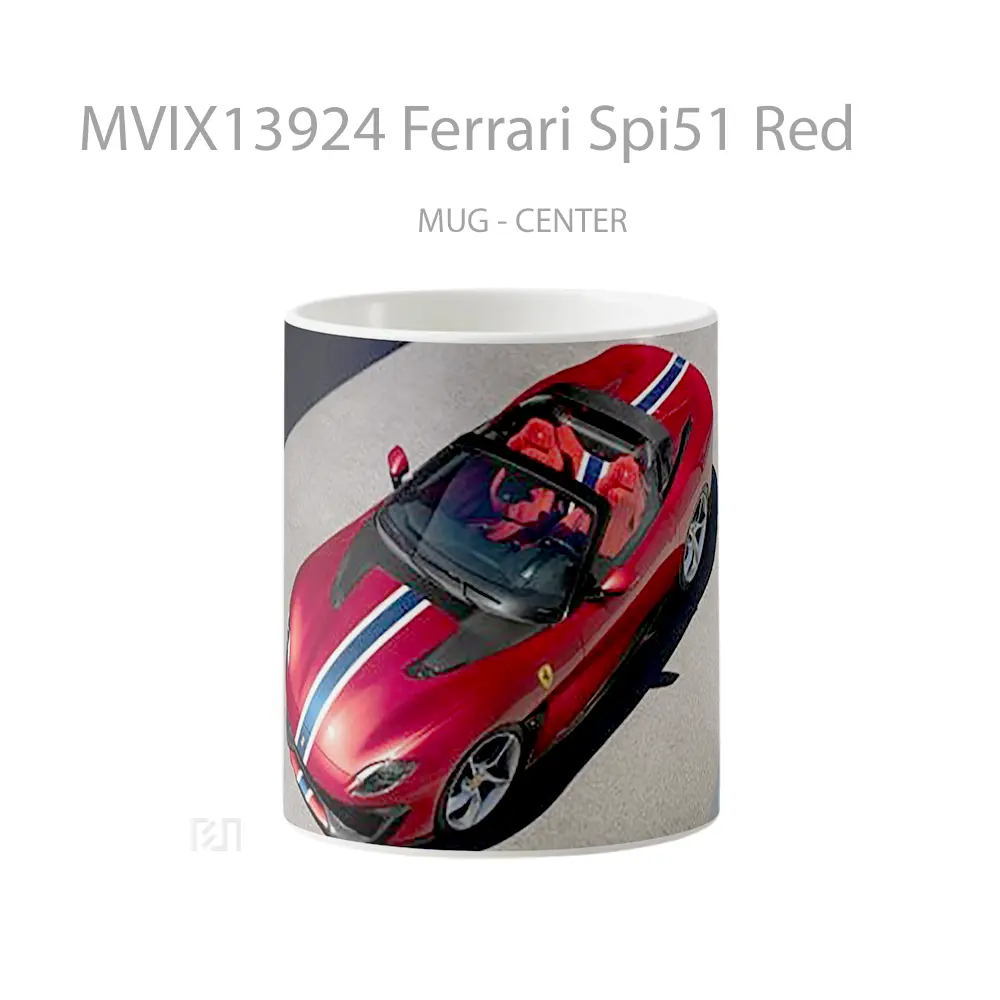 Mug Ferrari Spi51 Red Cangkir Mobil