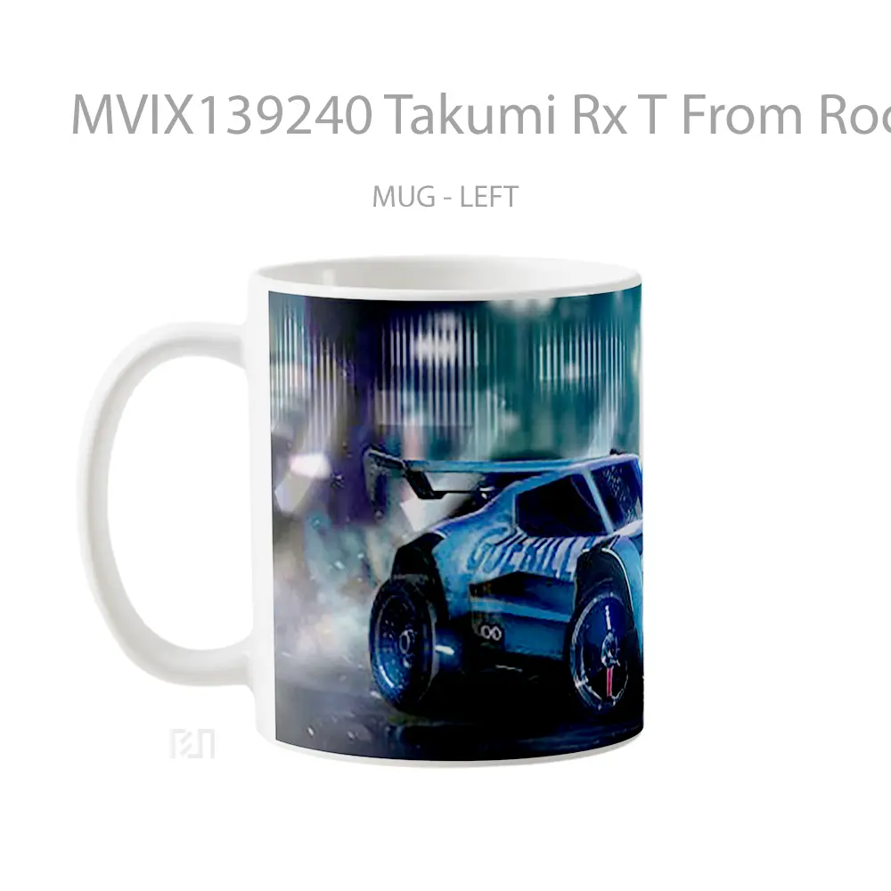 Mug Takumi Rx T From Rocket League Artwork V2 Gelas Seni Modern - All-side / Desain