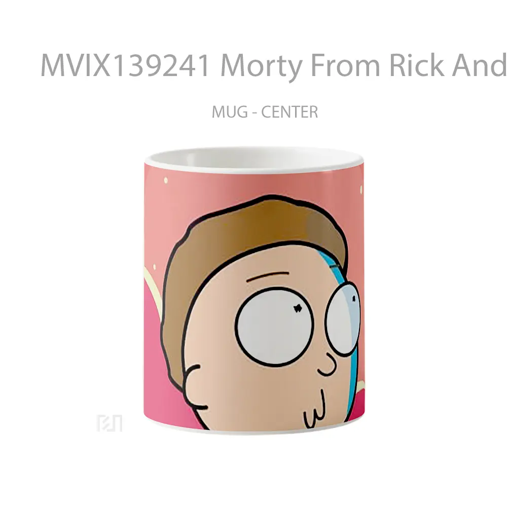 Mug Morty From Rick And Morty Gelas Kartun