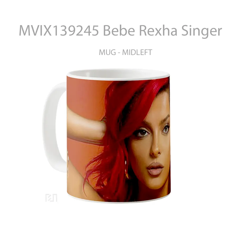 Mug Bebe Rexha Singer Gelas Keramik Unik - All-side / Desain
