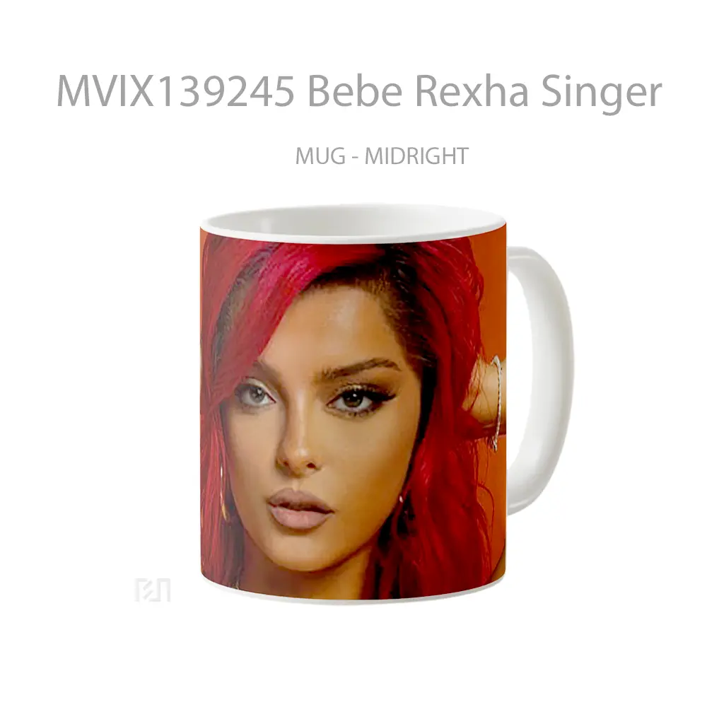 Mug Bebe Rexha Singer Gelas Keramik Unik - All-side / Desain
