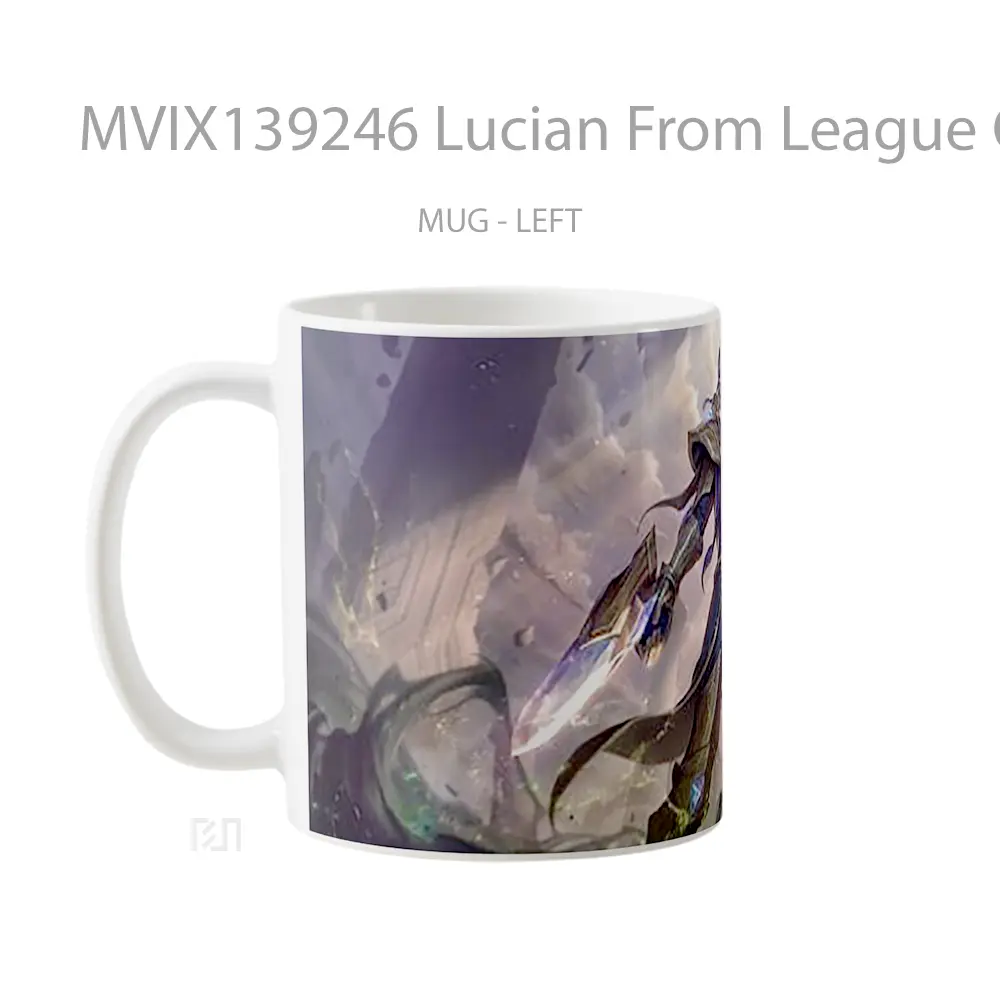 Mug Lucian From League Of Legends Cangkir Gamer - All-side / Desain