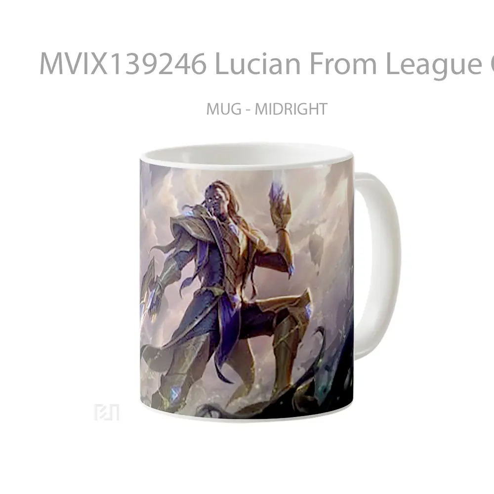 Mug Lucian From League Of Legends Cangkir Gamer - All-side / Desain