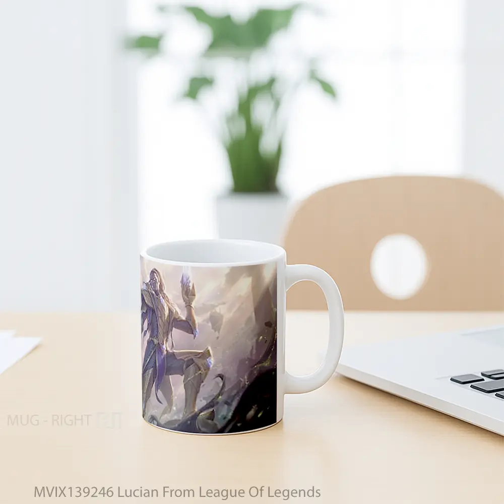 Mug Lucian From League Of Legends Cangkir Gamer - All-side / Desain