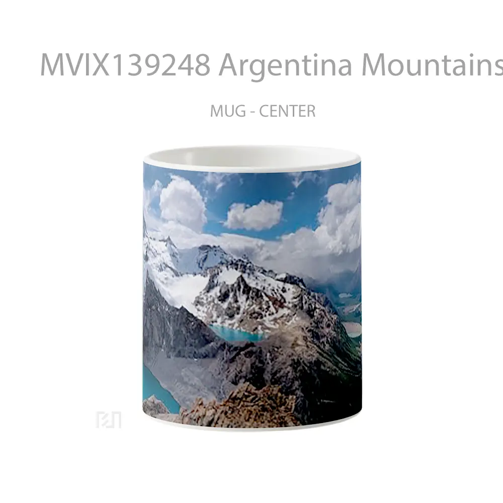 Mug Argentina Mountains Gelas Pemandangan Alam