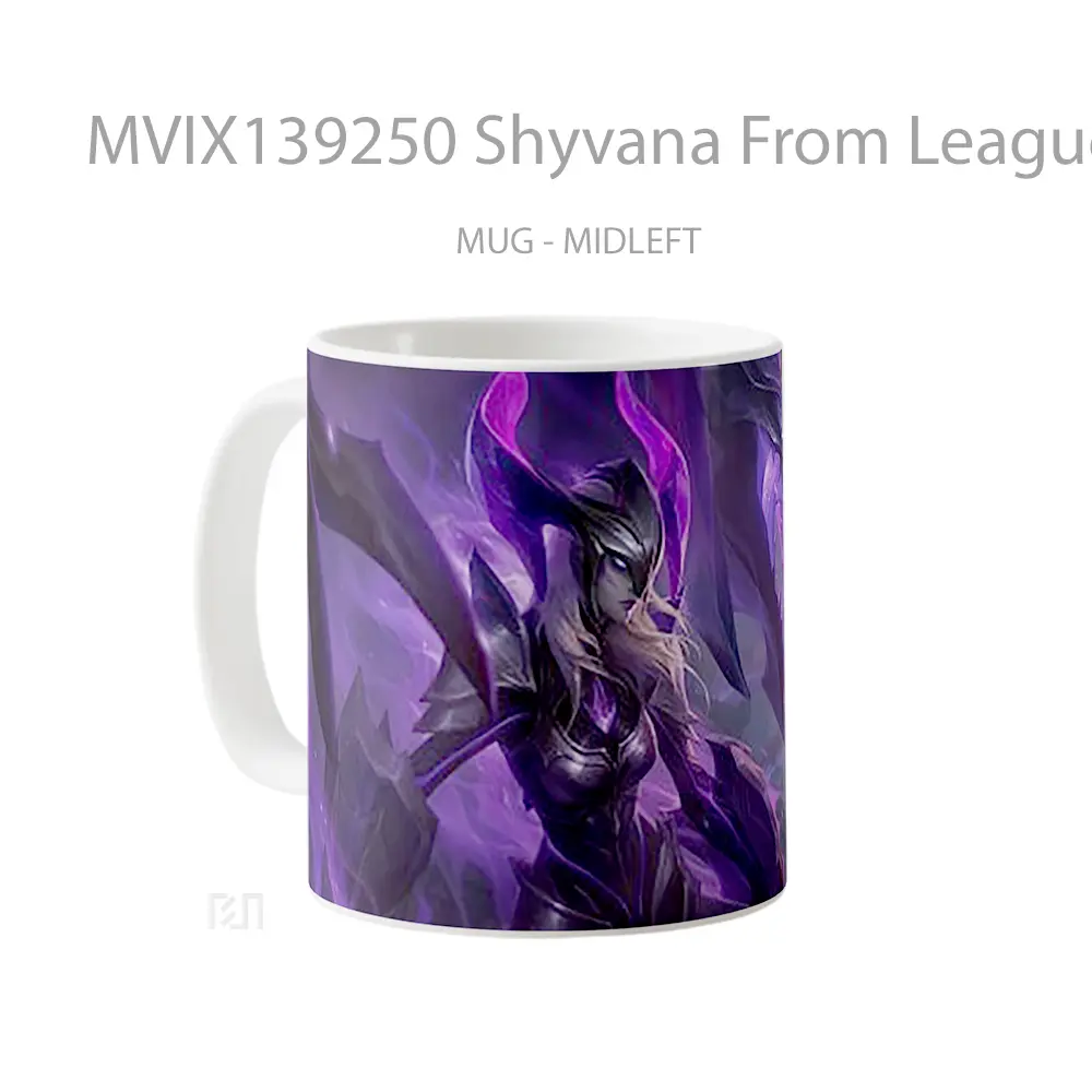 Mug Shyvana From League Of Legends Cangkir Gamer - All-side / Desain