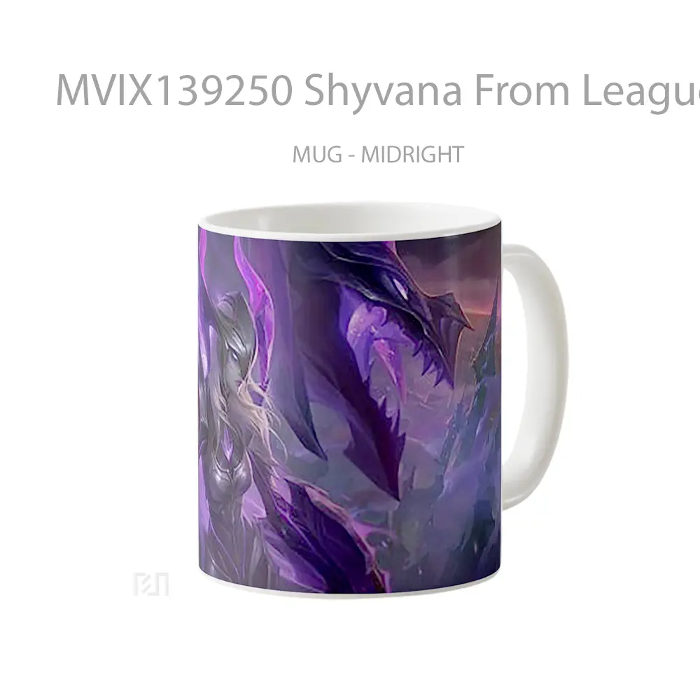Mug Shyvana From League Of Legends Cangkir Gamer - All-side / Desain