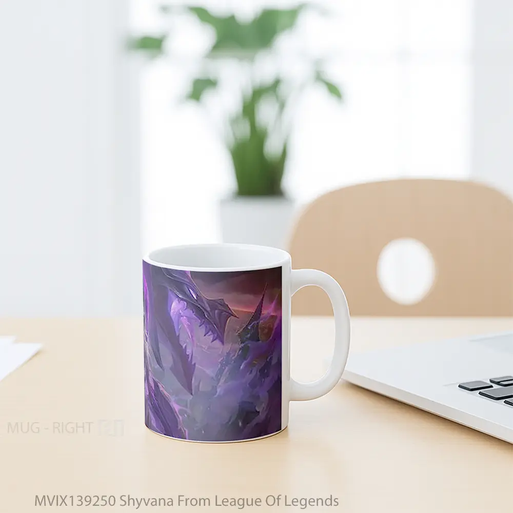 Mug Shyvana From League Of Legends Cangkir Gamer - All-side / Desain