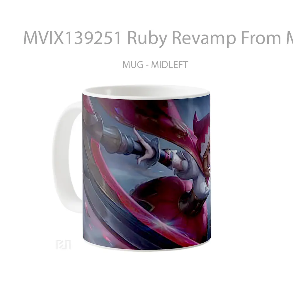 Mug Ruby Revamp From Mobile Legends Gelas Keramik Unik - All-side / Desain