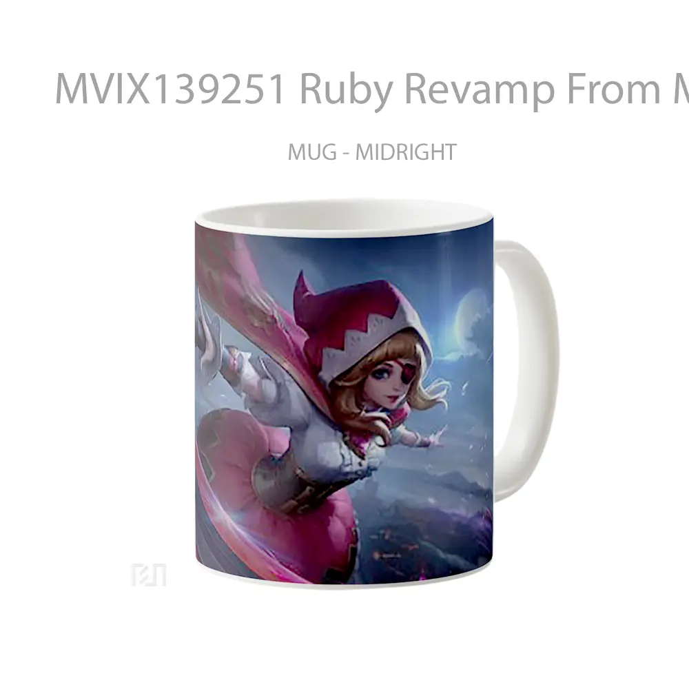 Mug Ruby Revamp From Mobile Legends Gelas Keramik Unik - All-side / Desain