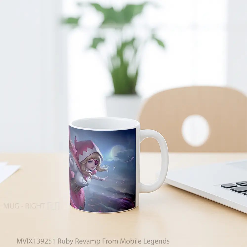 Mug Ruby Revamp From Mobile Legends Gelas Keramik Unik - All-side / Desain