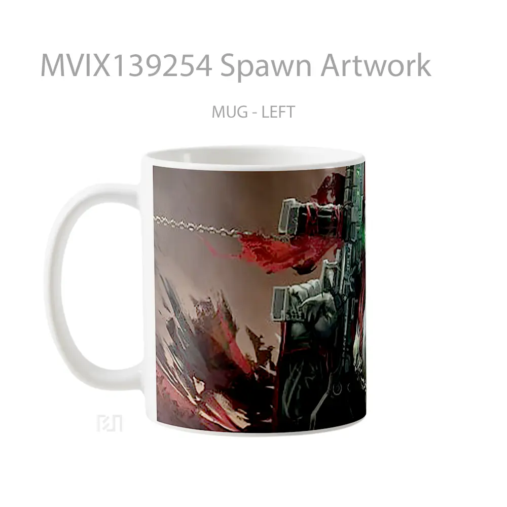 Mug Spawn Artwork Gelas Seni Modern - All-side / Desain
