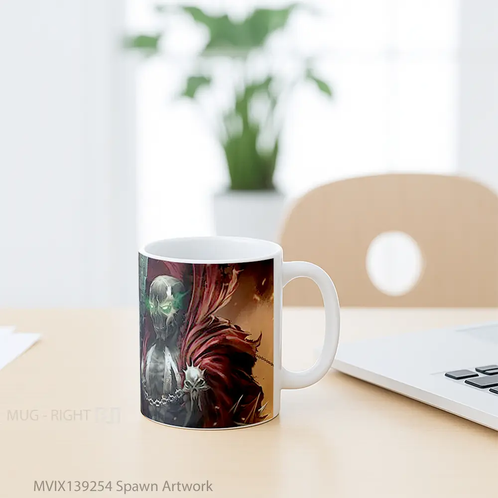 Mug Spawn Artwork Gelas Seni Modern - All-side / Desain