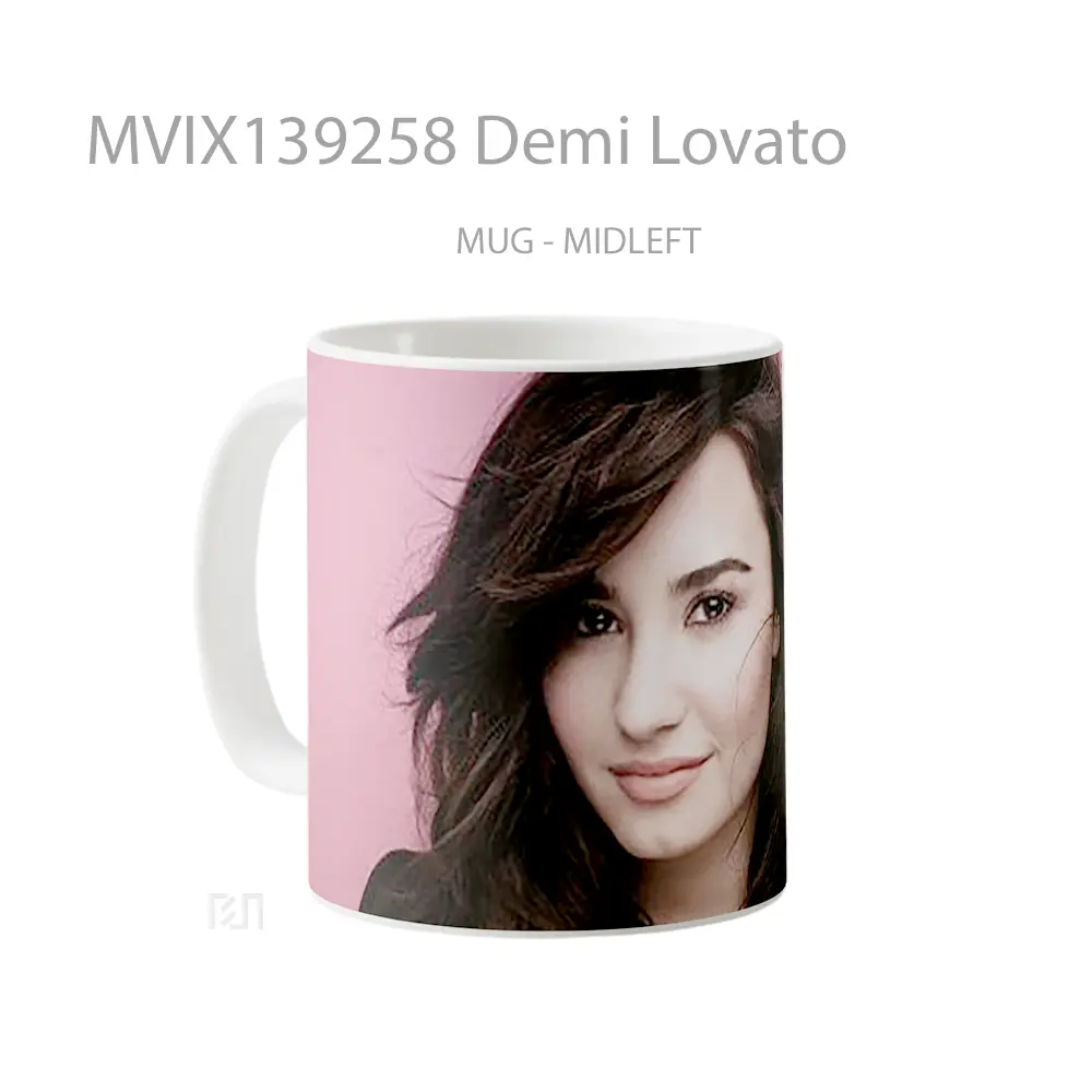 Mug Demi Lovato Gelas Selebriti - All-side / Desain