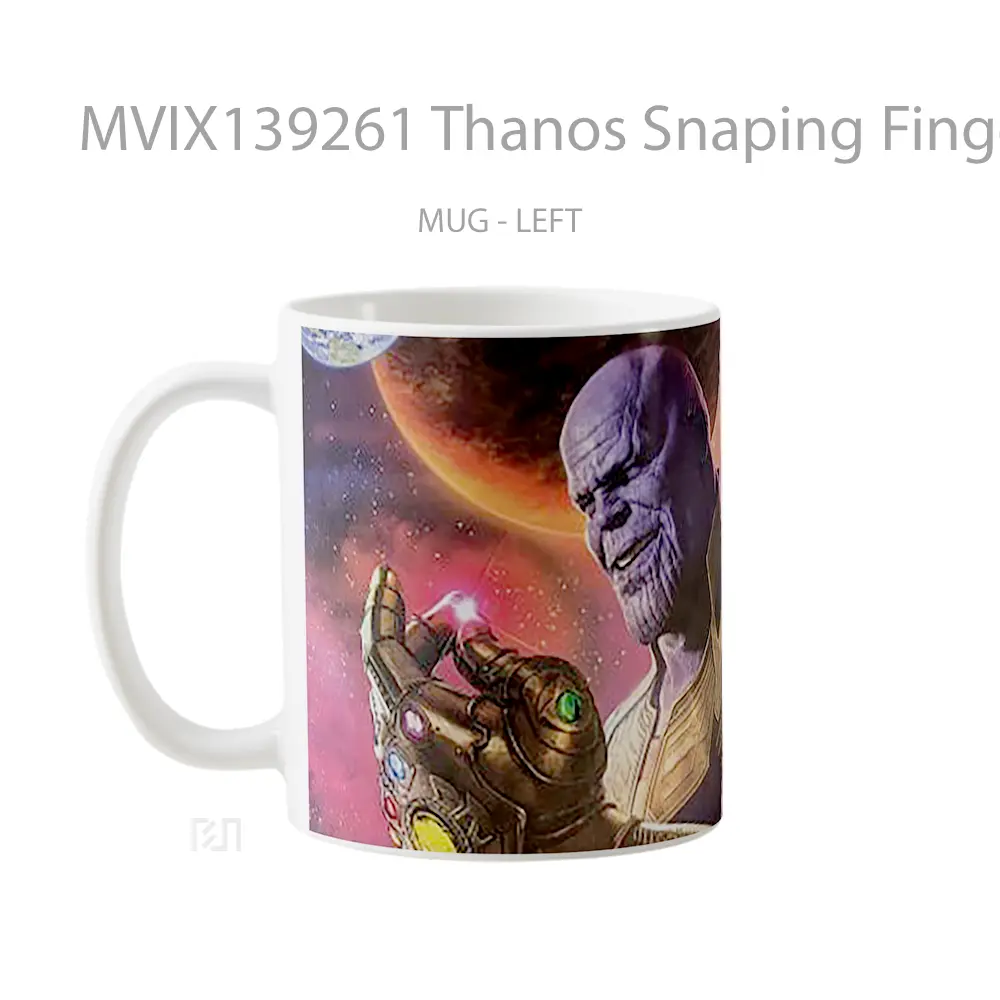 Mug Thanos Snaping Fingers Gelas Keramik Unik - All-side / Desain