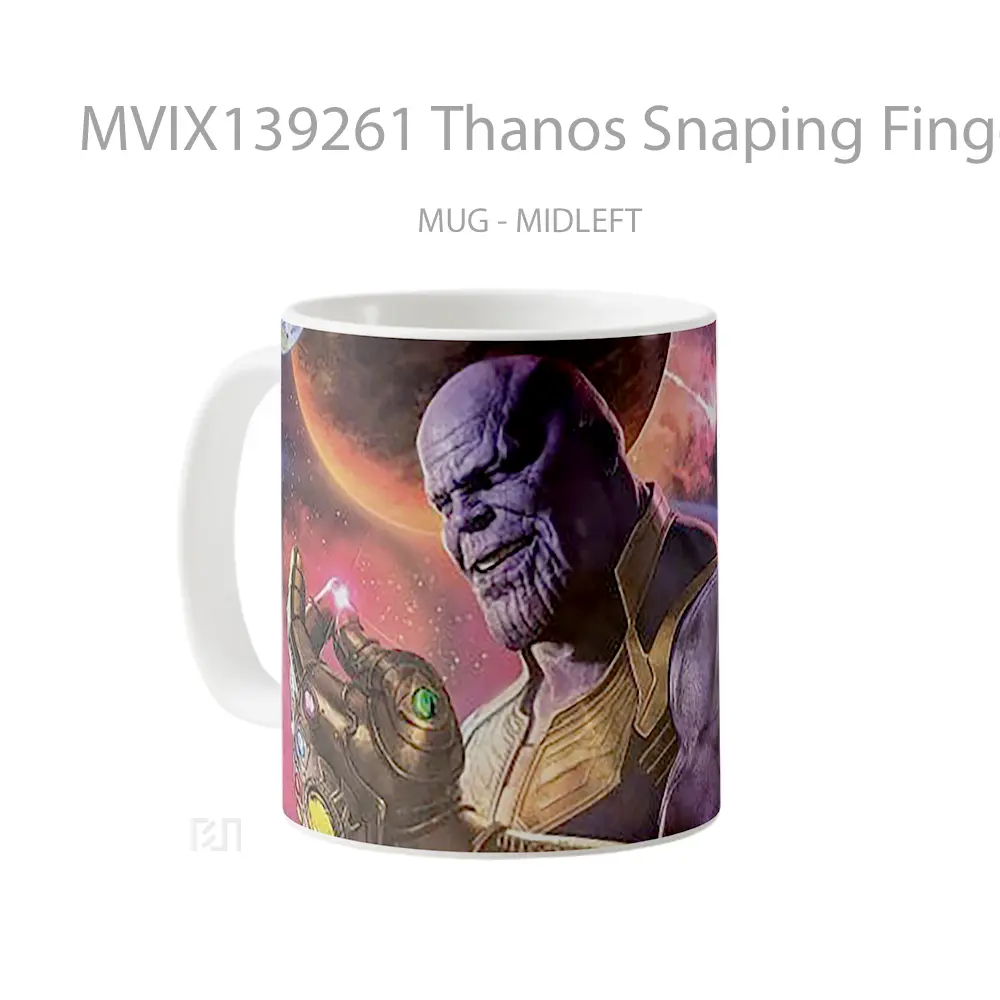 Mug Thanos Snaping Fingers Gelas Keramik Unik - All-side / Desain