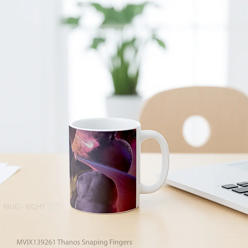 Mug Thanos Snaping Fingers Gelas Keramik Unik - All-side / Desain