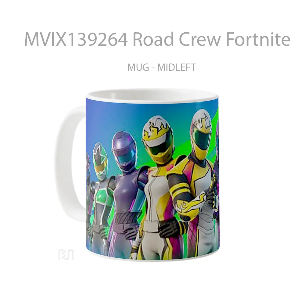 Mug Road Crew Fortnite Cangkir Gamer - All-side / Desain