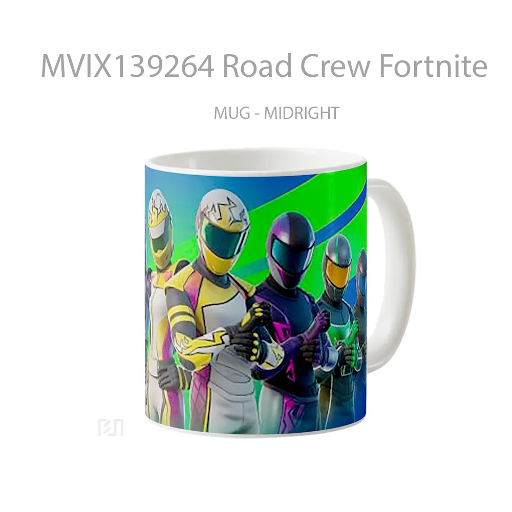 Mug Road Crew Fortnite Cangkir Gamer - All-side / Desain