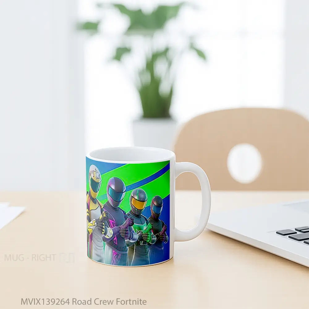Mug Road Crew Fortnite Cangkir Gamer - All-side / Desain