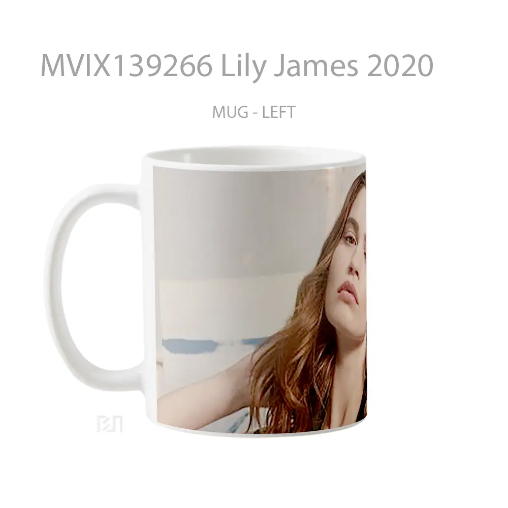 Mug Lily James 2020 Gelas Keramik Unik - All-side / Desain
