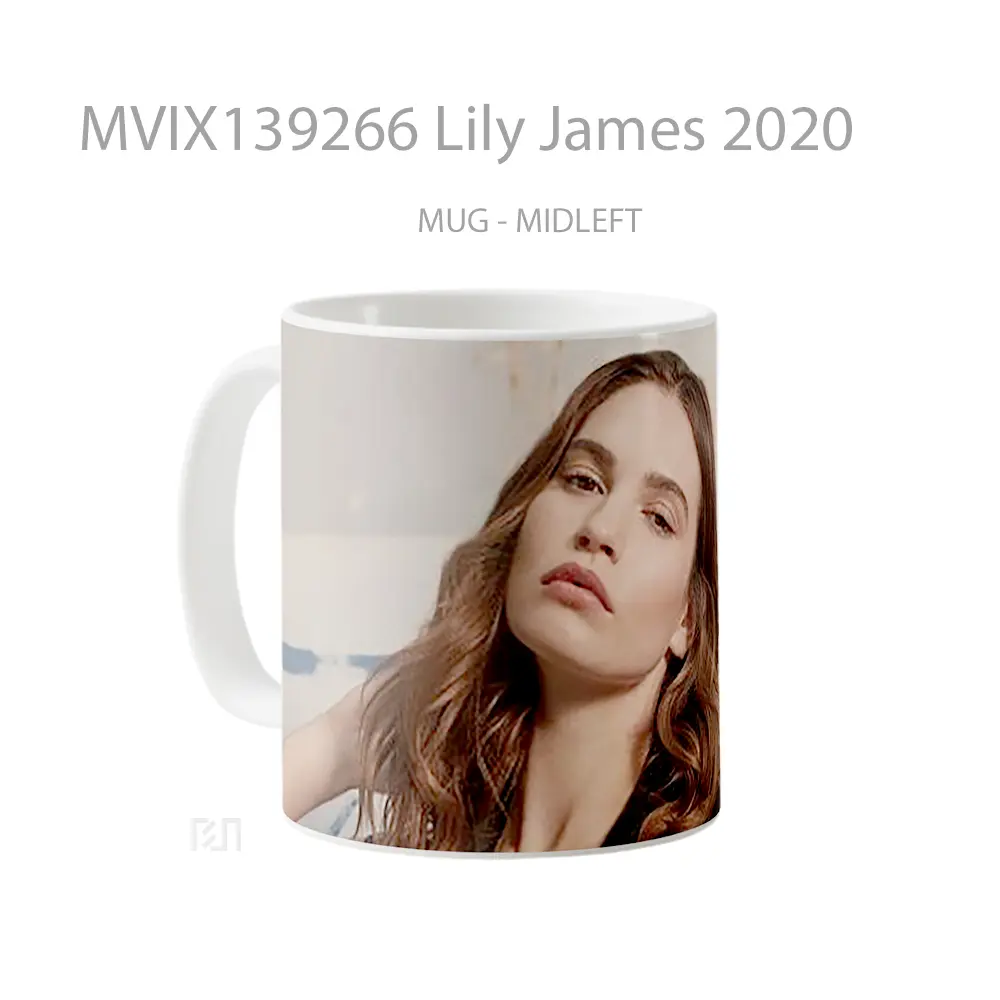 Mug Lily James 2020 Gelas Keramik Unik - All-side / Desain