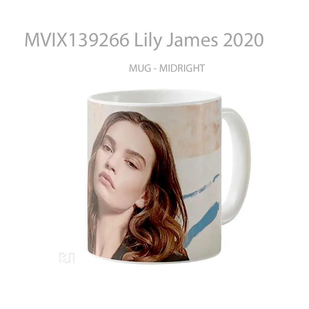 Mug Lily James 2020 Gelas Keramik Unik - All-side / Desain
