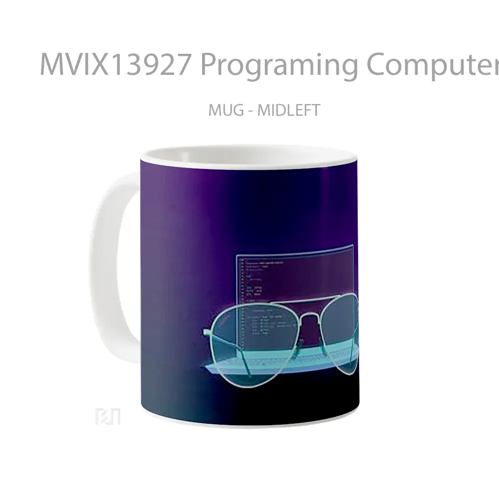 Mug Programing Computer And Glasses Gelas Keramik Unik - All-side / Desain