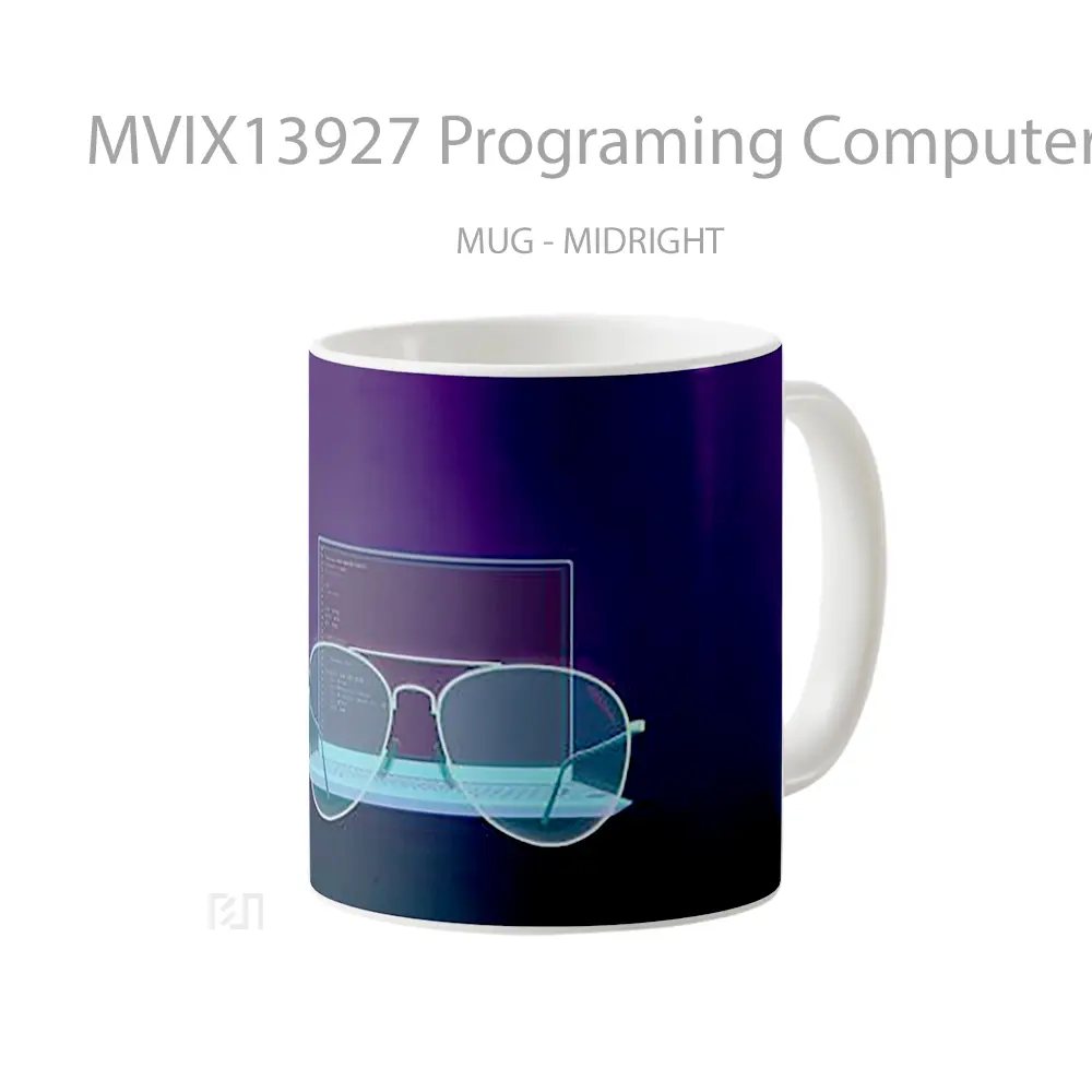 Mug Programing Computer And Glasses Gelas Keramik Unik - All-side / Desain