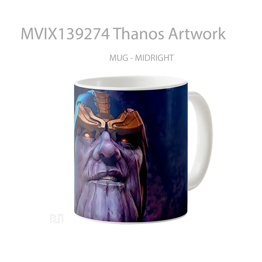 Mug Thanos Artwork Gelas Seni Modern - All-side / Desain