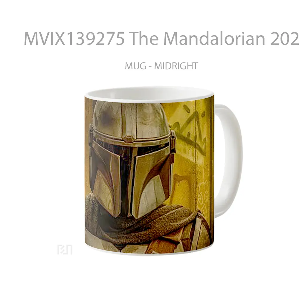 Mug The Mandalorian 2020 Poster Gelas Star Wars - All-side / Desain