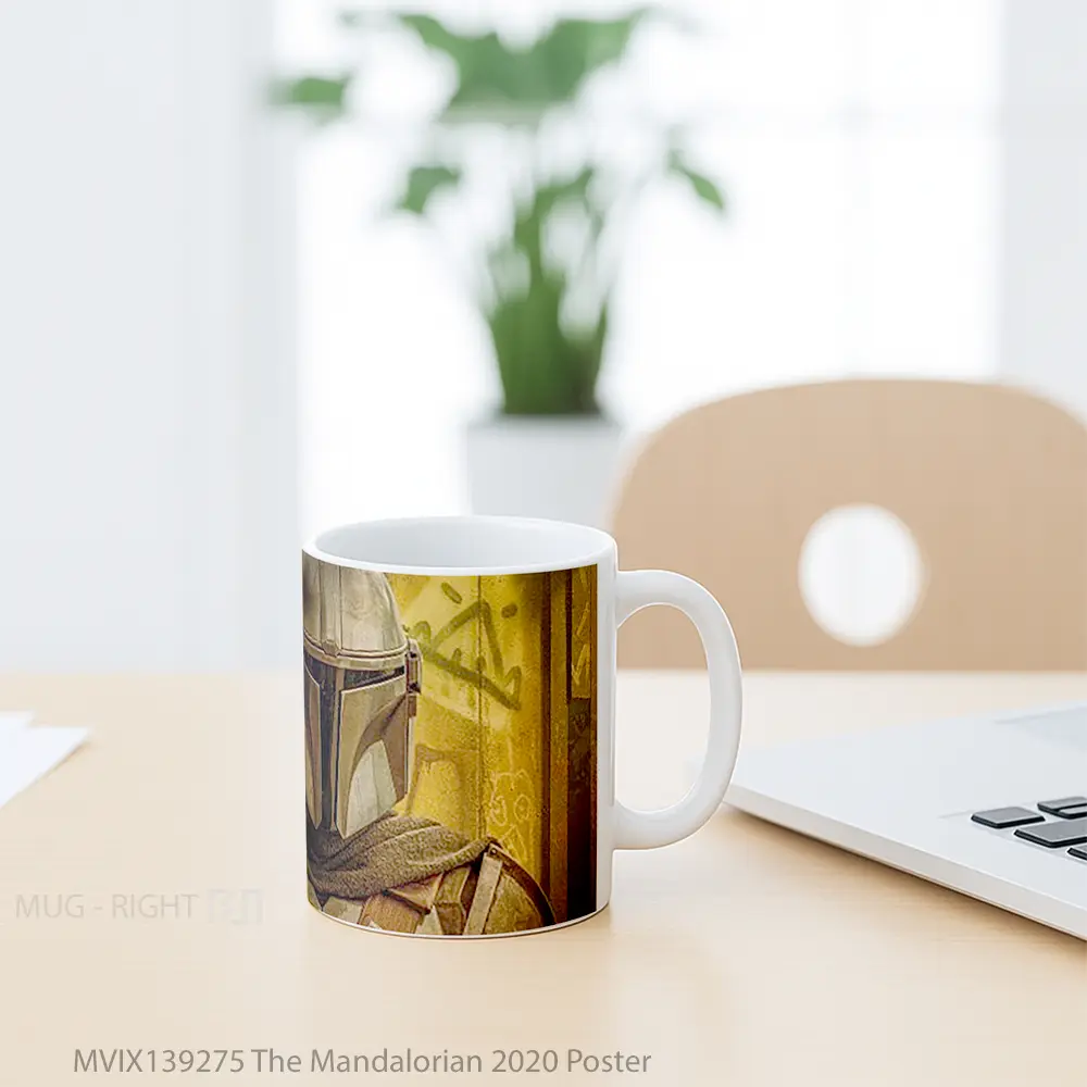 Mug The Mandalorian 2020 Poster Gelas Star Wars - All-side / Desain