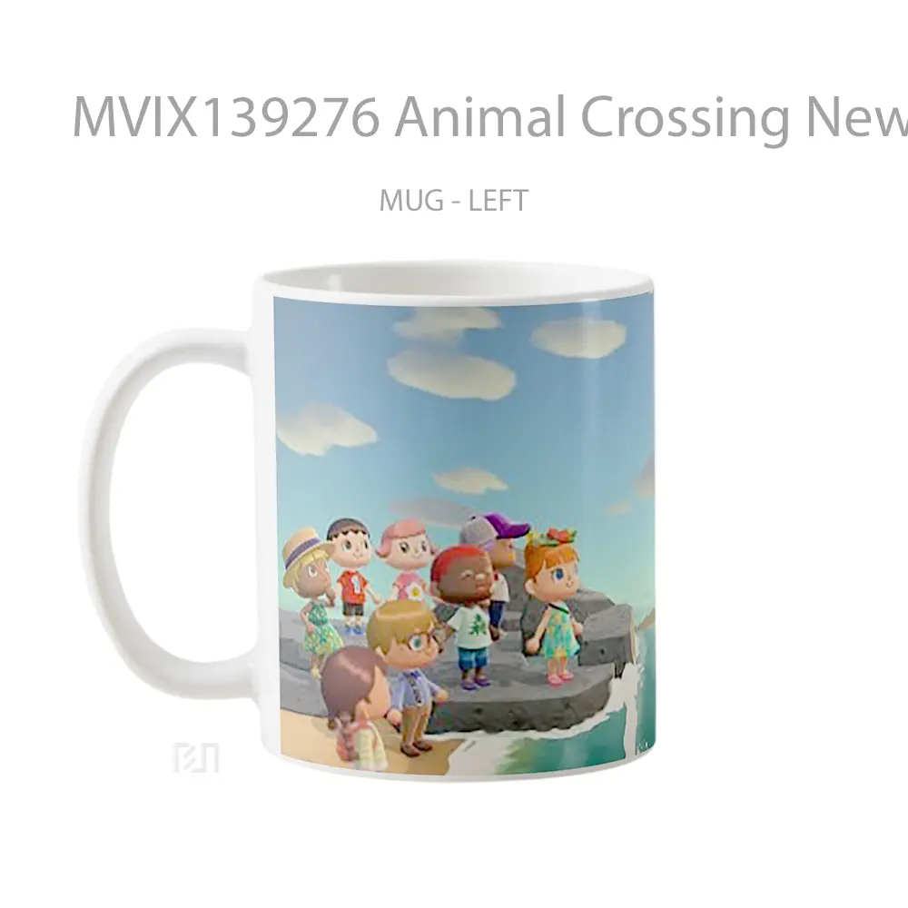 Mug Animal Crossing New Horizons V3 Gelas Hewan Lucu - All-side / Desain