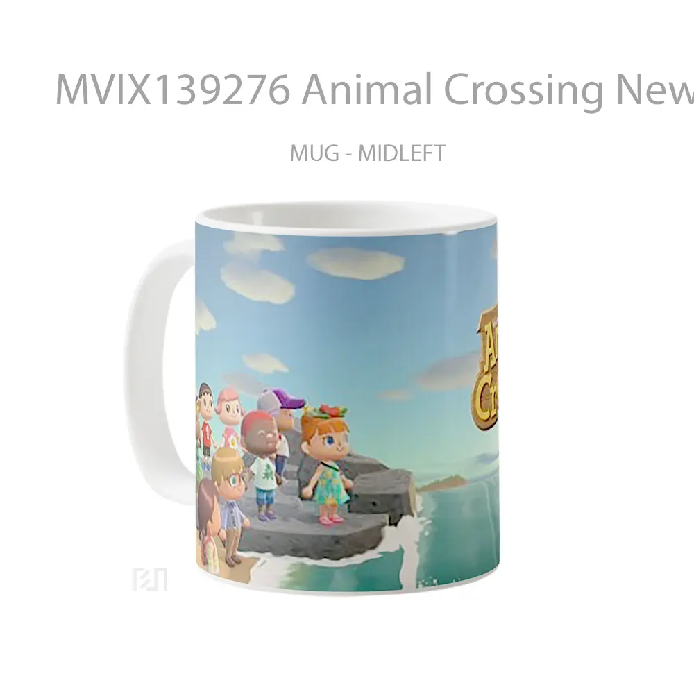 Mug Animal Crossing New Horizons V3 Gelas Hewan Lucu - All-side / Desain