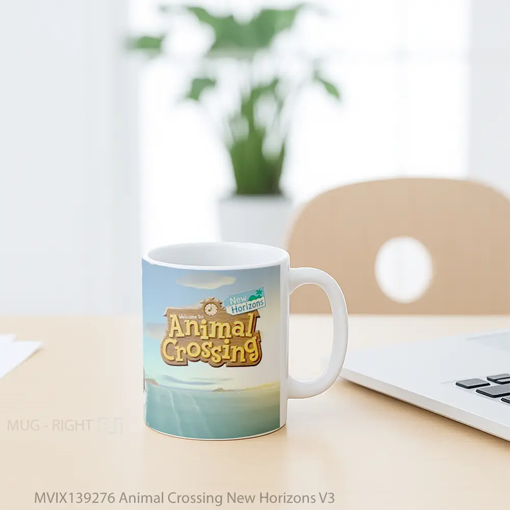 Mug Animal Crossing New Horizons V3 Gelas Hewan Lucu - All-side / Desain