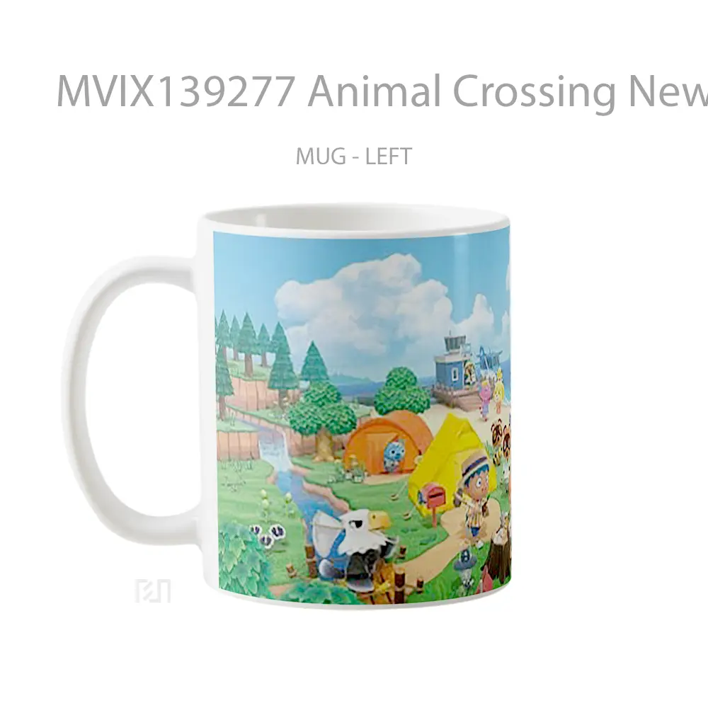 Mug Animal Crossing New Horizons V4 Gelas Hewan Lucu - All-side / Desain