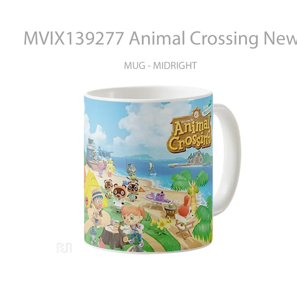 Mug Animal Crossing New Horizons V4 Gelas Hewan Lucu - All-side / Desain