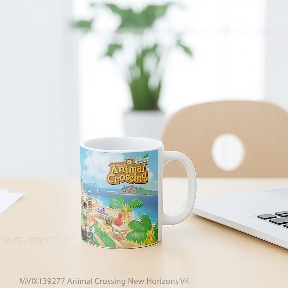 Mug Animal Crossing New Horizons V4 Gelas Hewan Lucu - All-side / Desain
