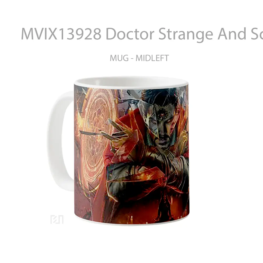 Mug Doctor Strange And Scarlet Witch Gelas Superhero - All-side / Desain