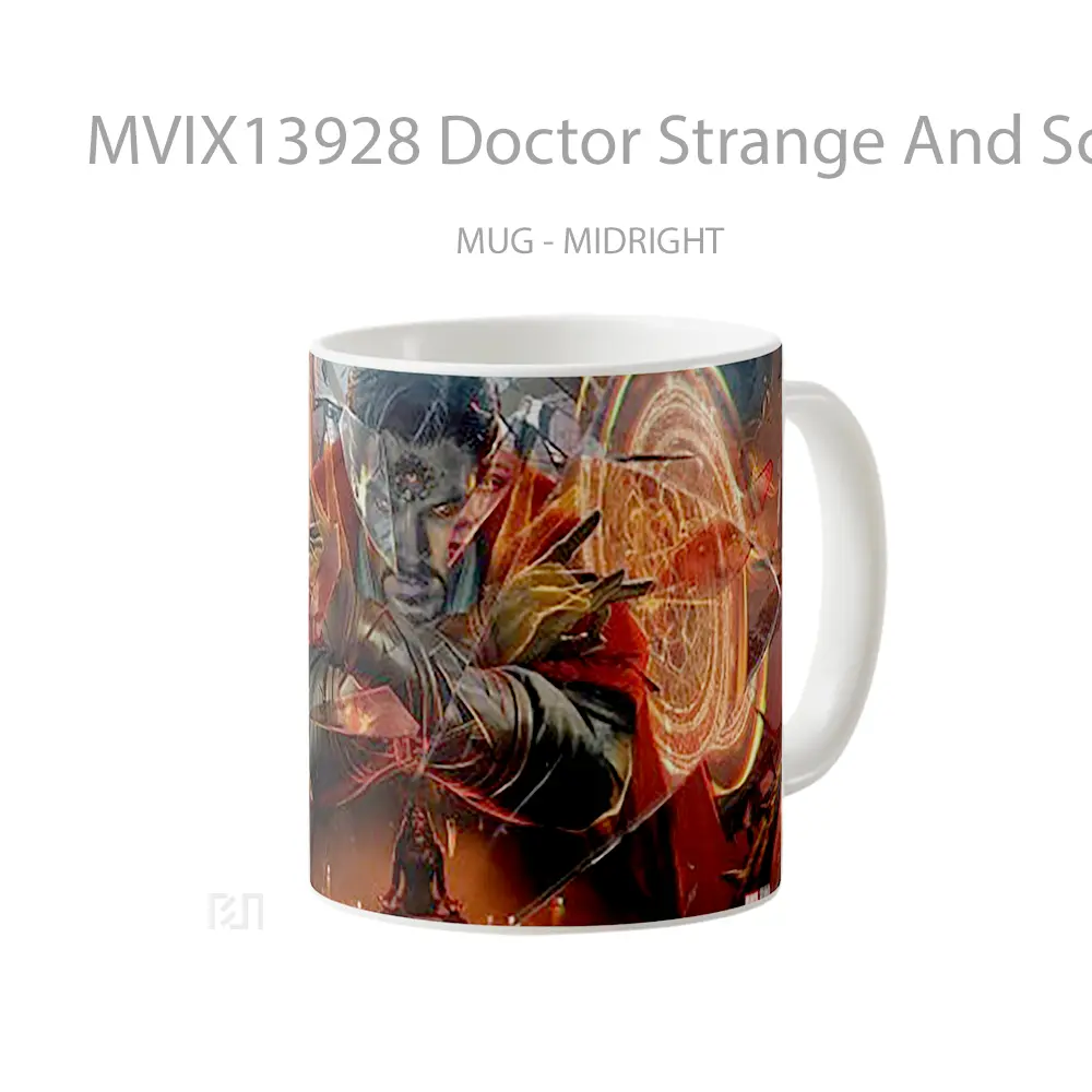Mug Doctor Strange And Scarlet Witch Gelas Superhero - All-side / Desain
