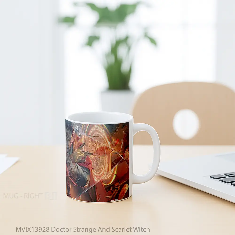 Mug Doctor Strange And Scarlet Witch Gelas Superhero - All-side / Desain