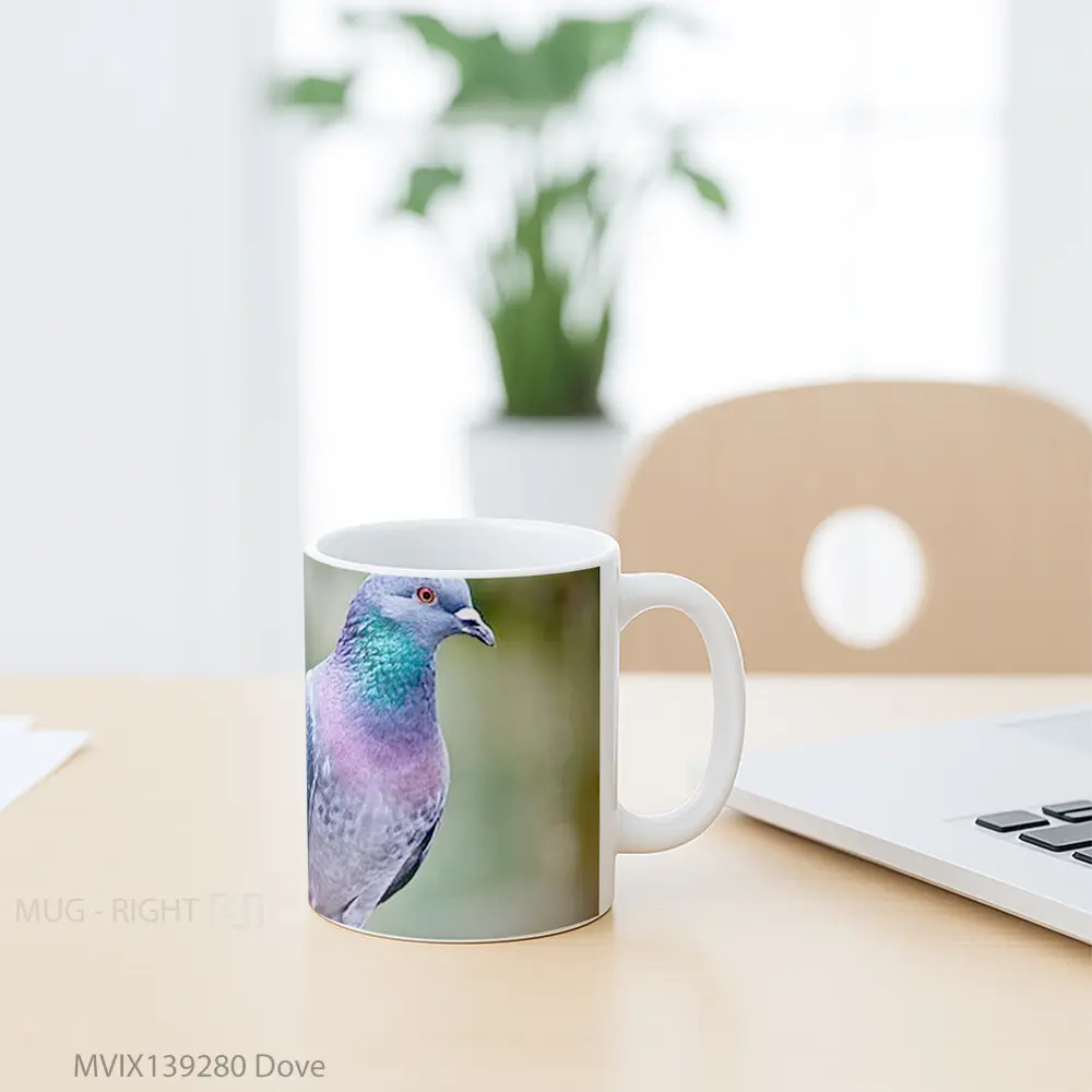 Mug Dove Gelas Keramik Unik - All-side / Desain