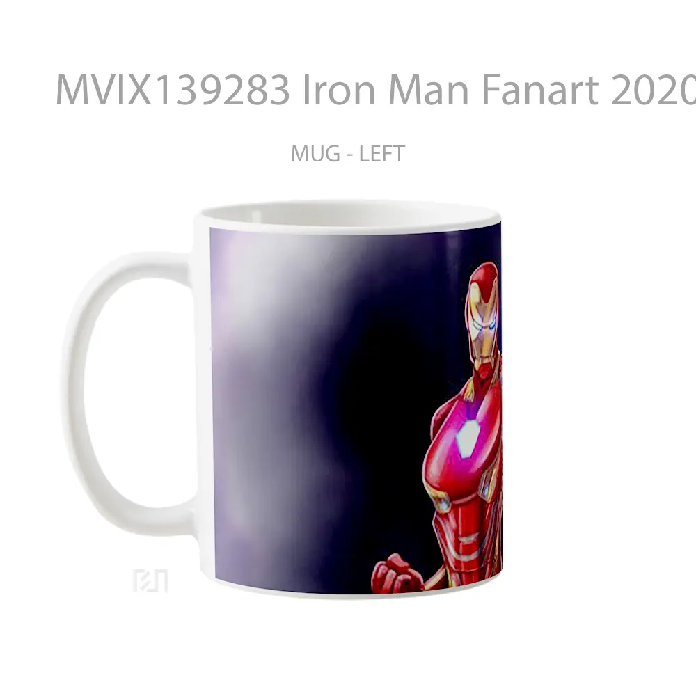 Mug Iron Man Fanart 2020 Gelas Superhero - All-side / Desain