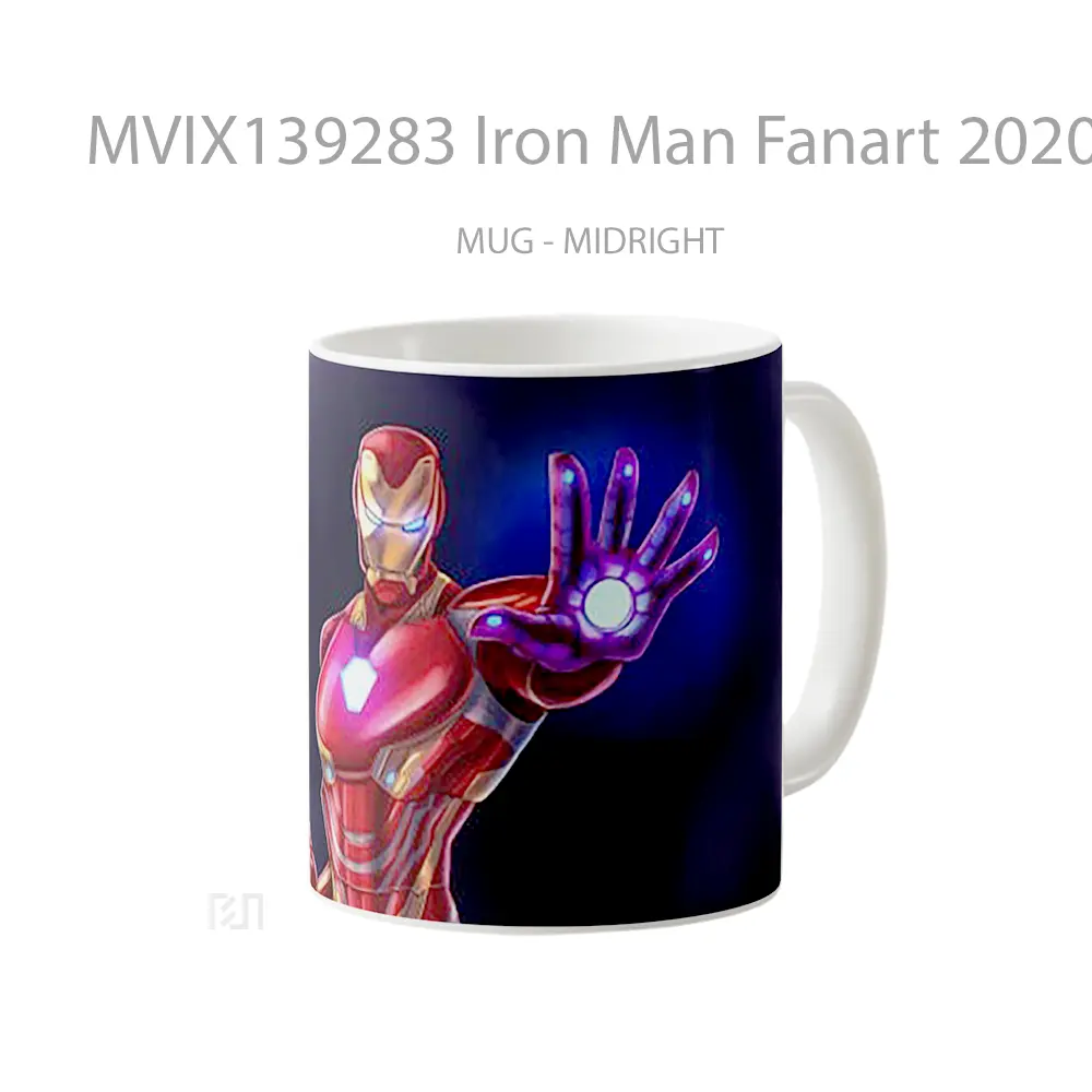 Mug Iron Man Fanart 2020 Gelas Superhero - All-side / Desain