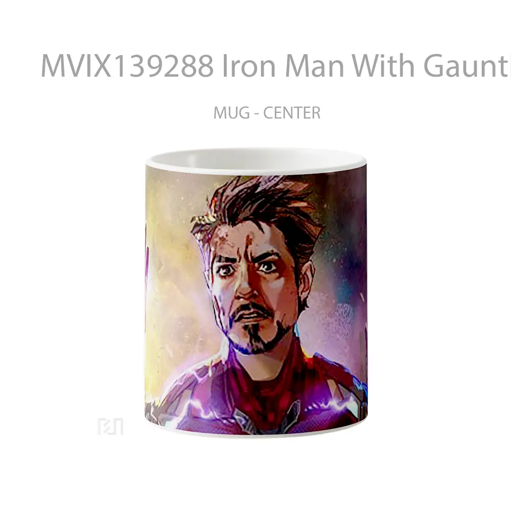 Mug Iron Man With Gauntlet Gelas Superhero