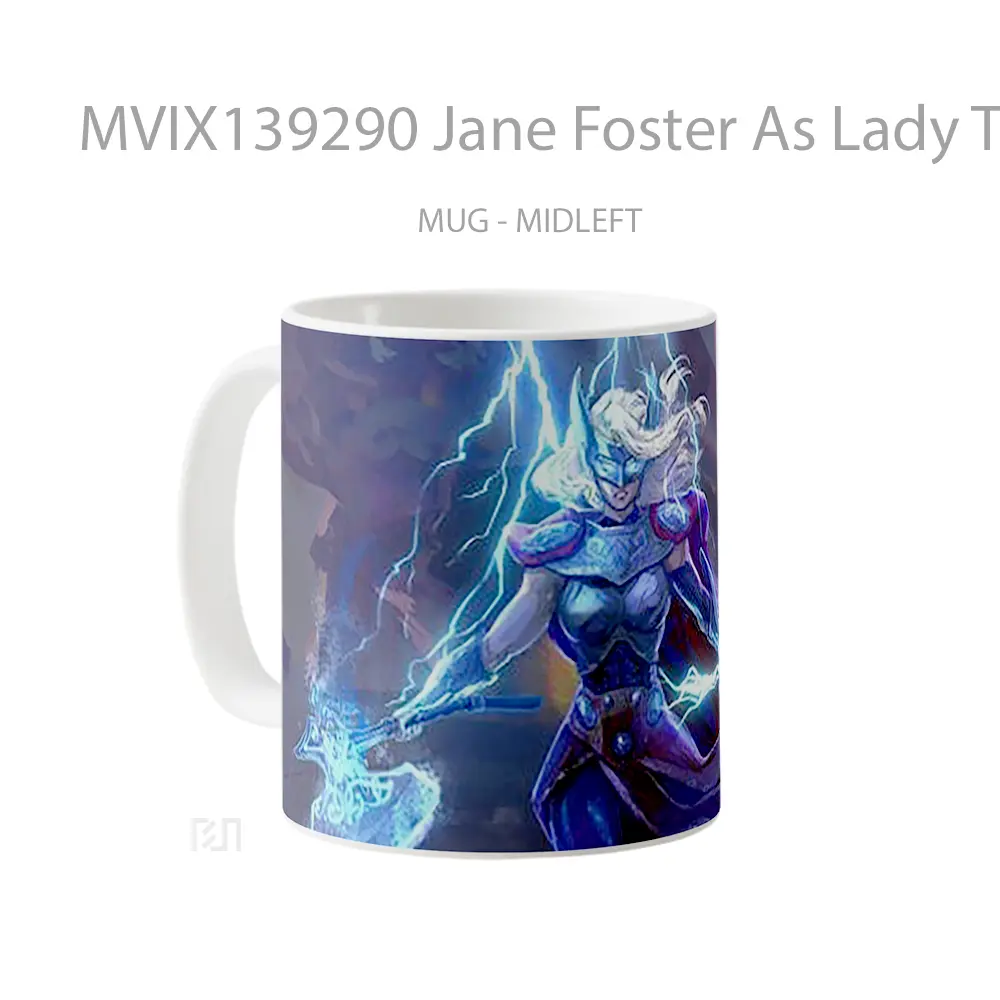 Mug Jane Foster As Lady Thor Gelas Superhero - All-side / Desain
