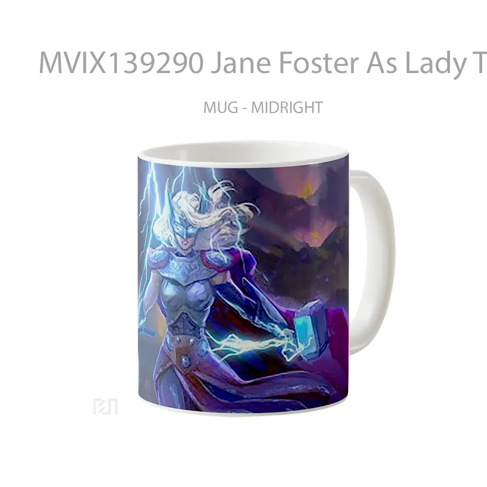 Mug Jane Foster As Lady Thor Gelas Superhero - All-side / Desain