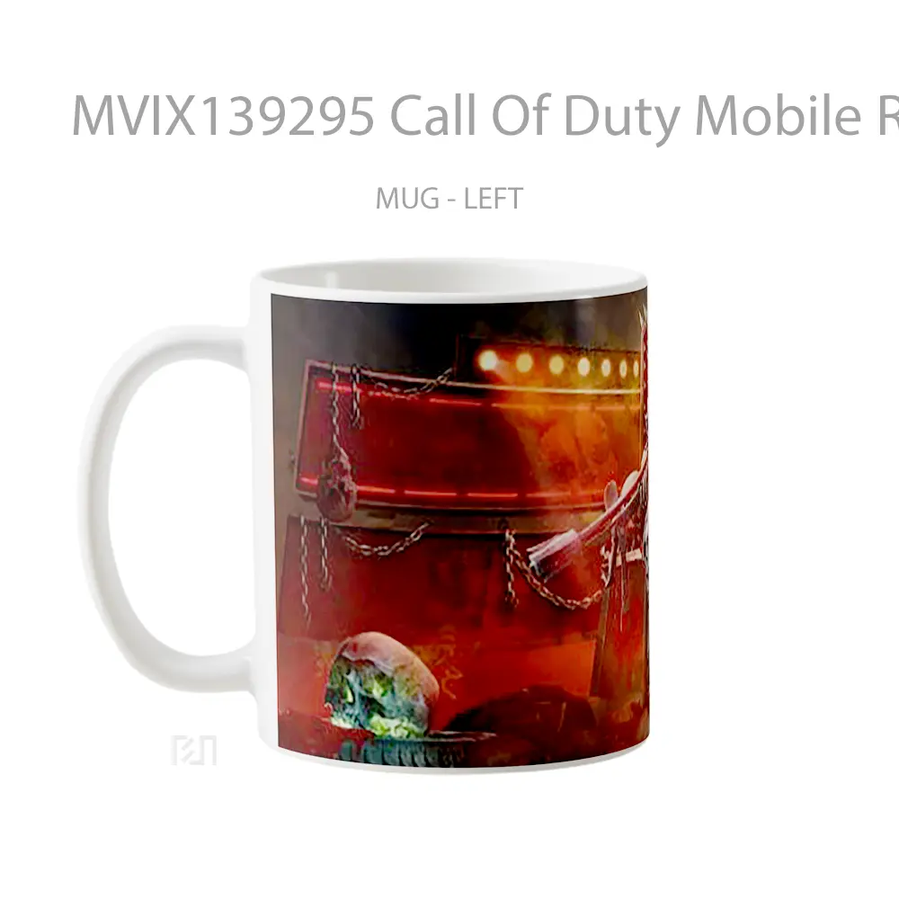 Mug Call Of Duty Mobile Rune Bone Warrior Cangkir Gamer - All-side / Desain